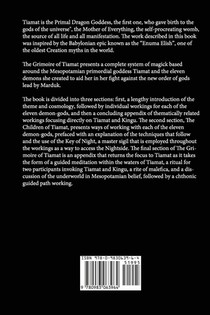 Grimoire of Tiamat achterzijde