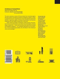 Architecture Competitions and the Production of Culture, Quality and Knowledge achterzijde