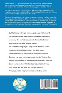 The Inside Guide to Windows 10 achterzijde