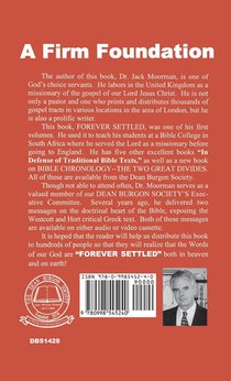 Forever Settled, a Survey of the Documents and History of the Bible achterzijde