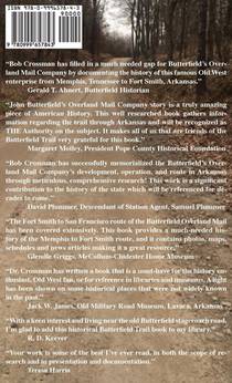 Butterfield's Overland Mail Co. Stagecoach Trail Across Arkansas 1858-1861 achterzijde