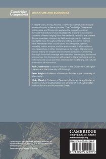 The Cambridge Companion to Literature and Economics achterzijde