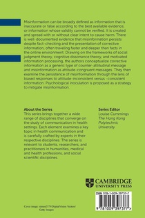 Persistence of Misinformation achterzijde