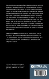 The Role of Ex-Consuls in Republican Rome, 218–31 BCE achterzijde