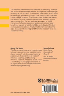 Teaching Second Language Academic Writing achterzijde