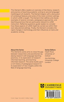 Teaching Second Language Academic Writing achterzijde