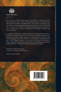 Newton, I: Observations Upon the Prophecies of Daniel, and t achterzijde