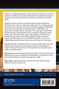 Responsible Journalism in Conflicted Societies achterzijde