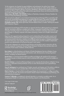 Compassion Focused Group Therapy for University Counseling Centers achterzijde
