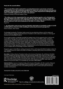 Routledge Encyclopedia of Translation Studies achterzijde