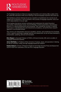 The Routledge Handbook of Second Language Acquisition and Listening achterzijde