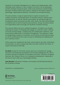 Creativity for Innovation Management achterzijde