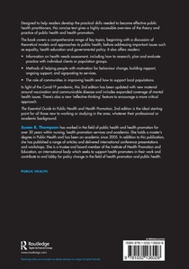 The Essential Guide to Public Health and Health Promotion achterzijde