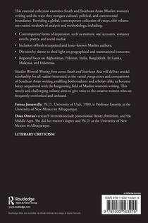 Muslim Women’s Writing from across South and Southeast Asia achterzijde