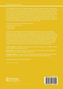 The Routledge Companion to Interdisciplinary Studies in Singing, Volume I: Development achterzijde