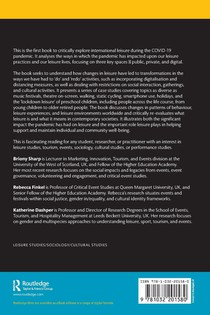 Transforming Leisure in the Pandemic achterzijde