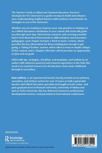 The Teacher’s Guide to Gifted and Talented Education achterzijde