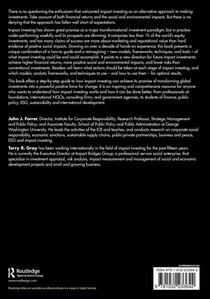 Impact Investing at a Crossroads achterzijde