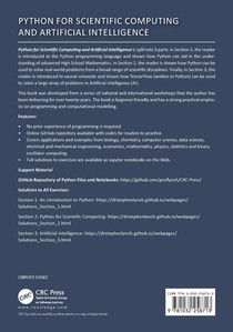 Python for Scientific Computing and Artificial Intelligence achterzijde