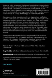 Making Schools Better for Disadvantaged Students achterzijde