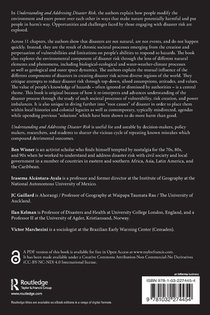 Understanding and Addressing Disaster Risk achterzijde