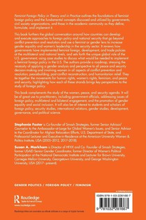 Feminist Foreign Policy in Theory and in Practice achterzijde
