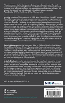 Managing Logistics and Transportation in the Public Sector achterzijde