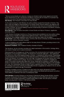 Routledge Handbook on Zionism achterzijde