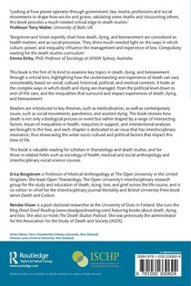 Critical Approaches to Death, Dying and Bereavement achterzijde