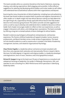 The Practice of Ethical Leadership achterzijde