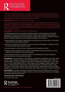 The Routledge Handbook of Vocabulary Studies achterzijde