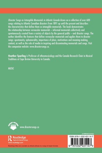 Disaster Songs as Intangible Memorials in Atlantic Canada achterzijde