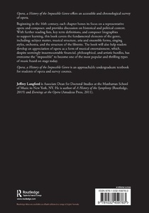 Opera, a History of the Impossible Genre achterzijde