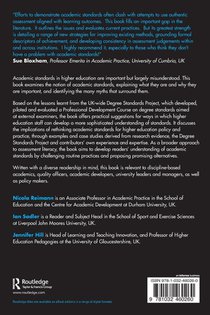 Academic Standards in Higher Education achterzijde