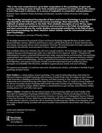 The Routledge International Encyclopedia of Sport and Exercise Psychology achterzijde