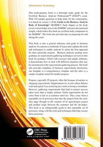 CBAP® Certification and BABOK® Study Guide achterzijde