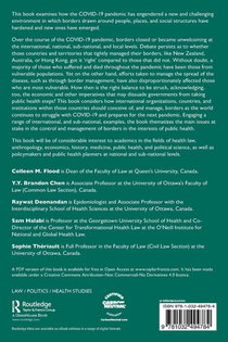 Pandemics, Public Health, and the Regulation of Borders achterzijde