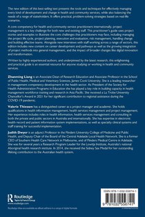 Project Management in Health and Community Services achterzijde