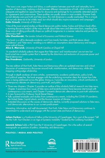 Post-Truth, Fake News and Democracy achterzijde