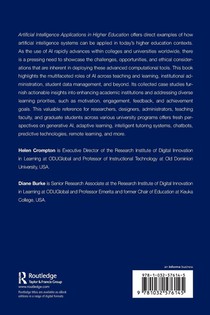 Artificial Intelligence Applications in Higher Education achterzijde