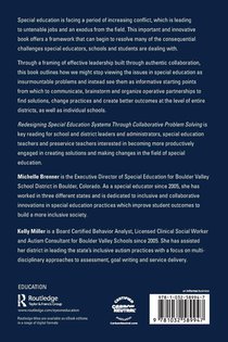 Redesigning Special Education Systems through Collaborative Problem Solving achterzijde