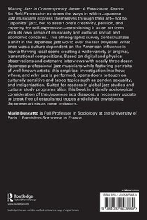 Making Jazz in Contemporary Japan achterzijde
