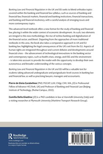 Banking Law and Financial Regulation in the UK and EU achterzijde