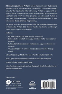 A Simple Introduction to Python achterzijde