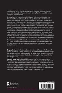 Palestinian History and Politics achterzijde