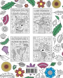 Alpaca Coloring Book achterzijde