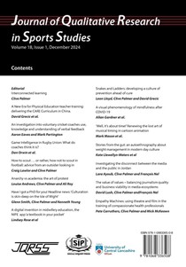 Journal of Qualitative Research In Sports Studies Vol 18 Issue 1 achterzijde