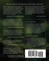 Fostering Sustainable Behavior achterzijde