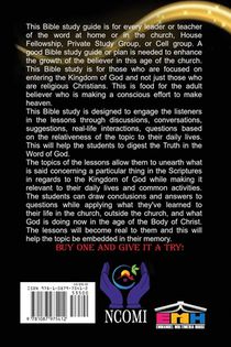 56 Bible Study Lessons for the Kingdom Focused Christian achterzijde