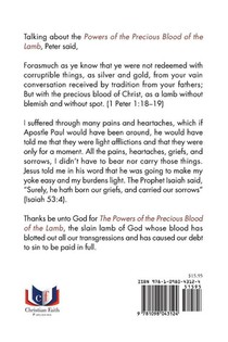 The Powers of the Precious Blood of the Lamb achterzijde